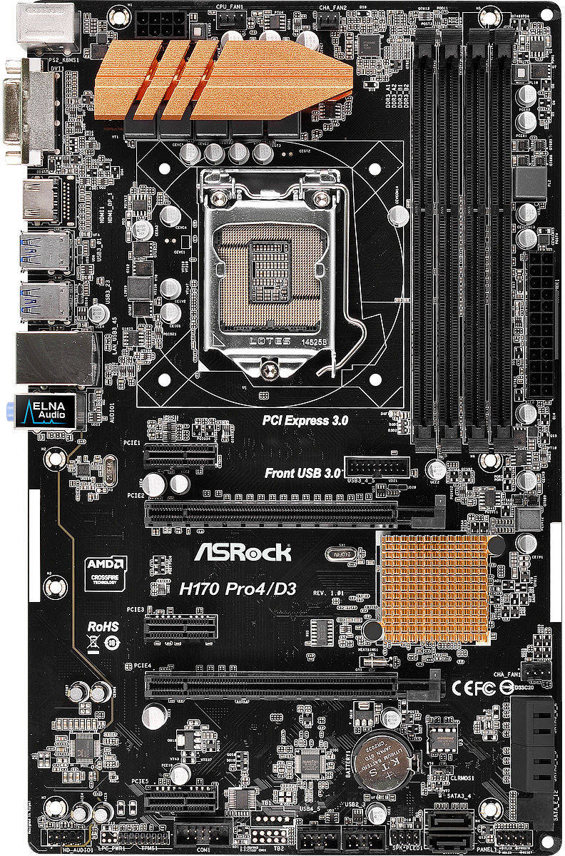 Asrock H170 Pro4/D3 - Motherboard Specifications On MotherboardDB